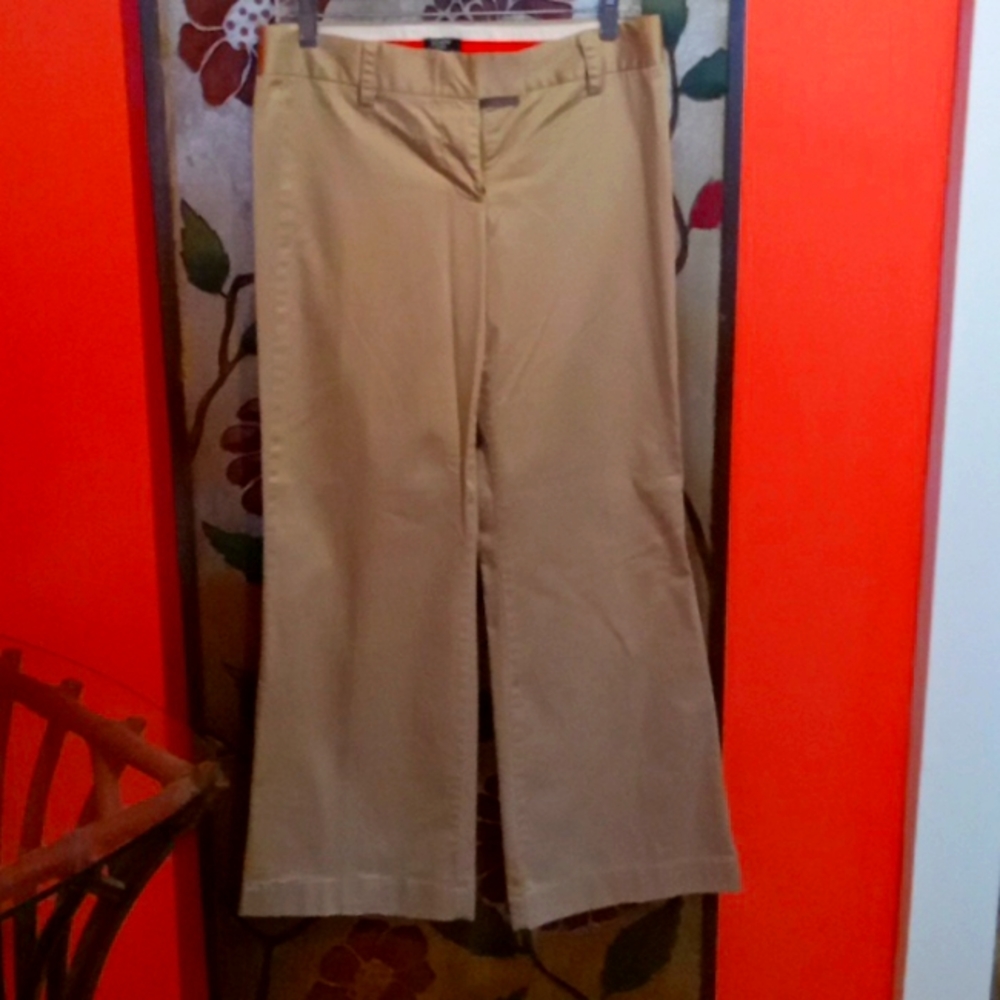 J. Crew 4 Short City Fit Tan Slacks